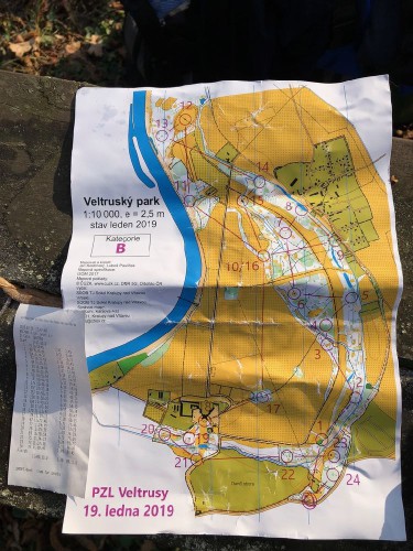 Mapa Veltruského parku