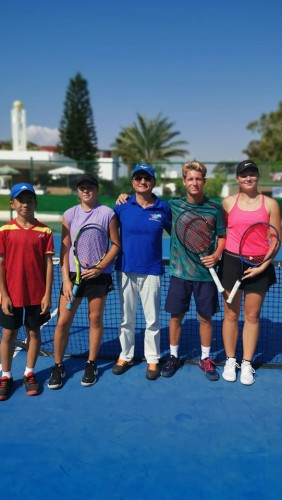 Semifinále v mix debl juniorů – Daria Sviatnenko a Kazaki Aihara