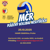 Blue Yellow Modern Grunge Volleyball Tournament Instagram Media Post